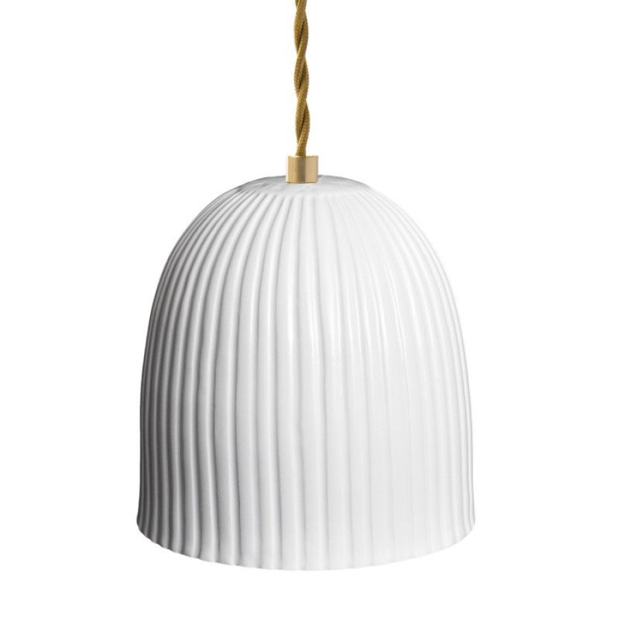 Luminaires Trudeau | Suspension En Porcelaine Blanche Corinthe