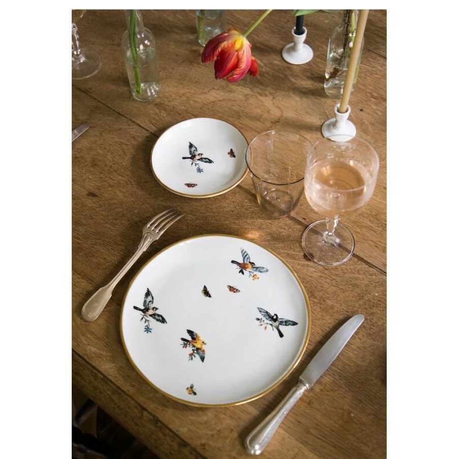 Arts De La Table Trudeau | Assiette A Diner Orsini Baies En Porcelaine Blanche