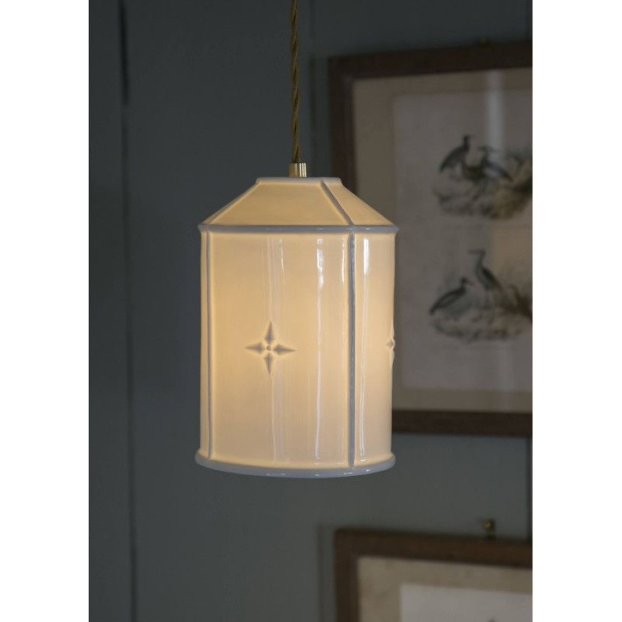 Luminaires Trudeau | Suspension En Porcelaine Blanche Lutece