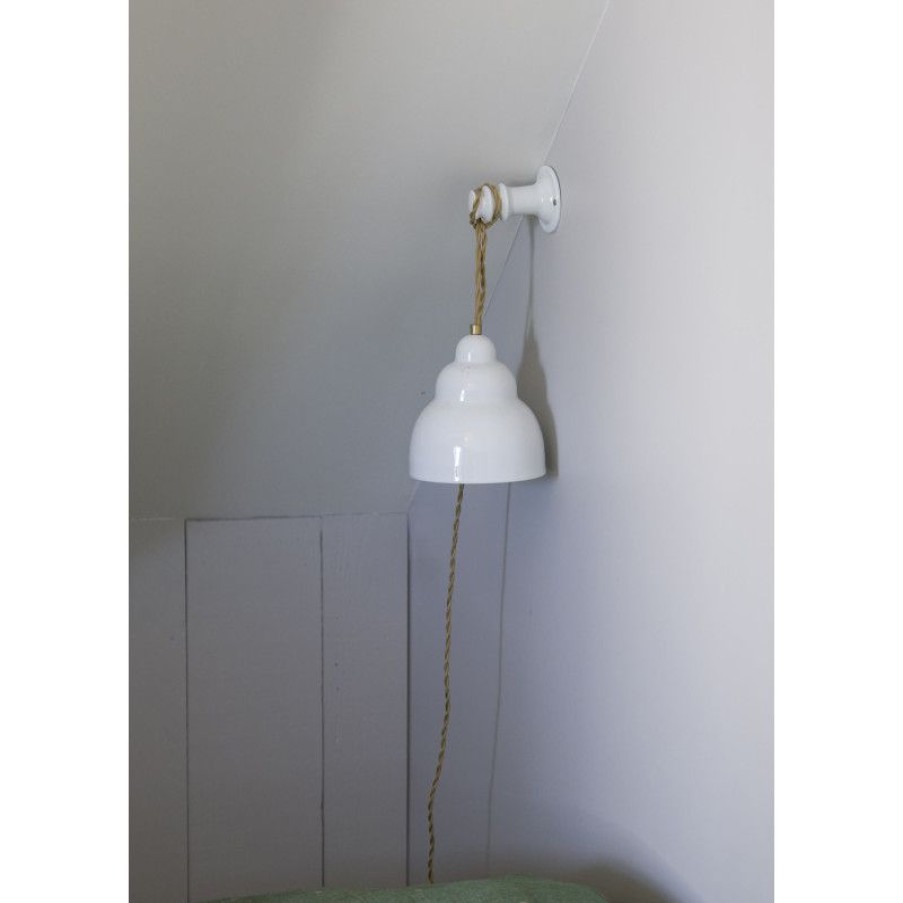 Luminaires Trudeau | Moyenne Patere En Porcelaine Blanche