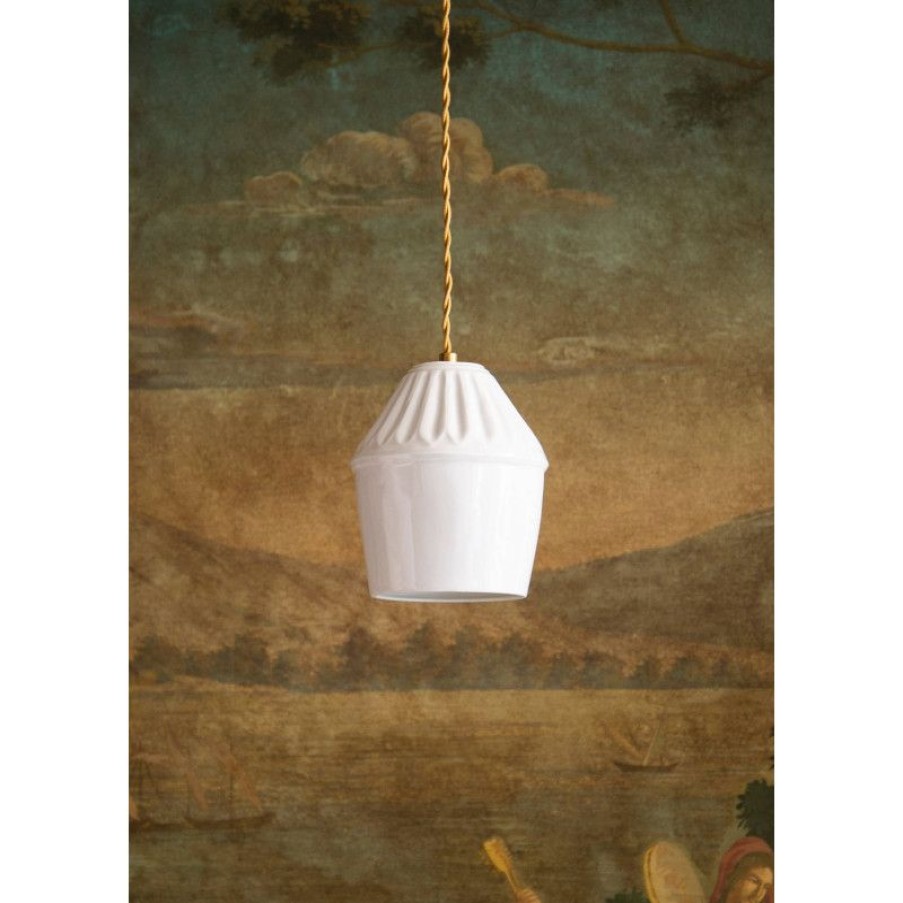 Luminaires Trudeau | Suspension En Porcelaine Blanche Siam