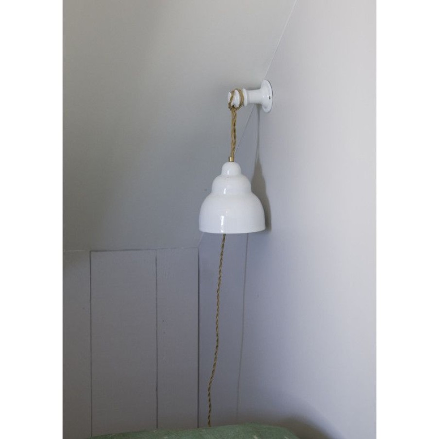 Luminaires Trudeau | Baladeuse En Porcelaine Blanche Sultan