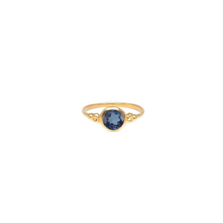 Bijoux Trudeau | Bague En Vermeil Et Blue London Topaze Josephine