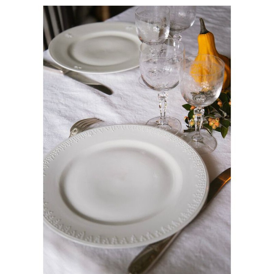 Arts De La Table Trudeau | Assiette A Diner Demeter En Porcelaine Blanche