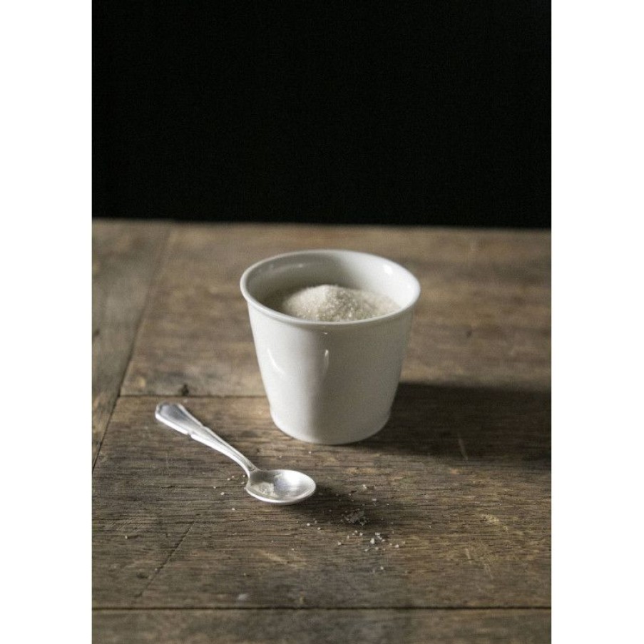 Arts De La Table Trudeau | Timbale A Cafe Simple En Porcelaine Blanche