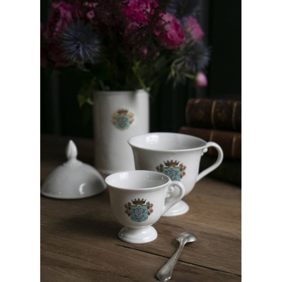 Arts De La Table Trudeau | Tasse A Cafe Sur Pied Mimi Thorisson X Alix D. Reynis En Porcelaine Blanche