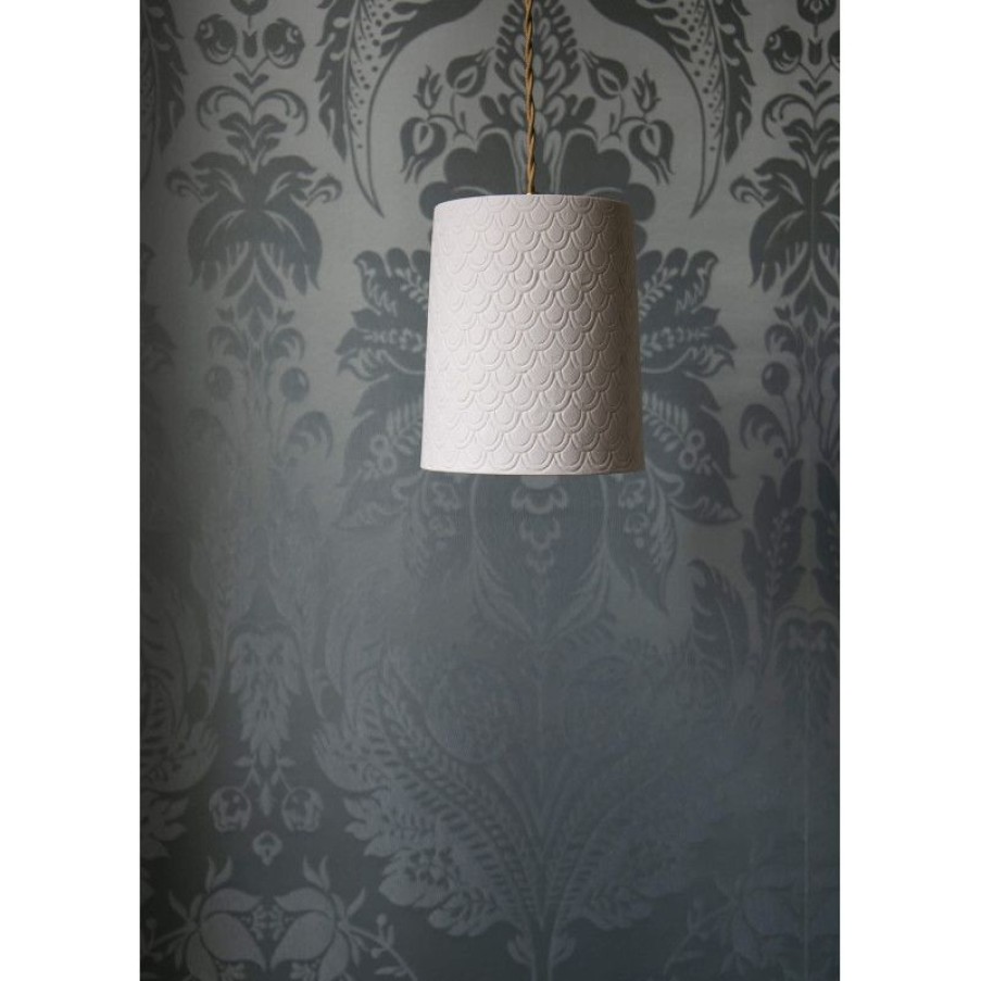 Luminaires Trudeau | Grande Suspension En Porcelaine Blanche Neptune