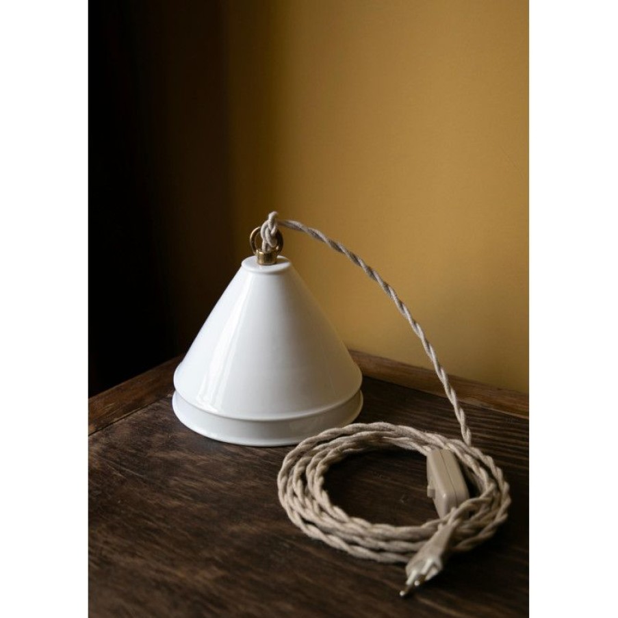 Luminaires Trudeau | Baladeuse En Porcelaine Blanche Behor