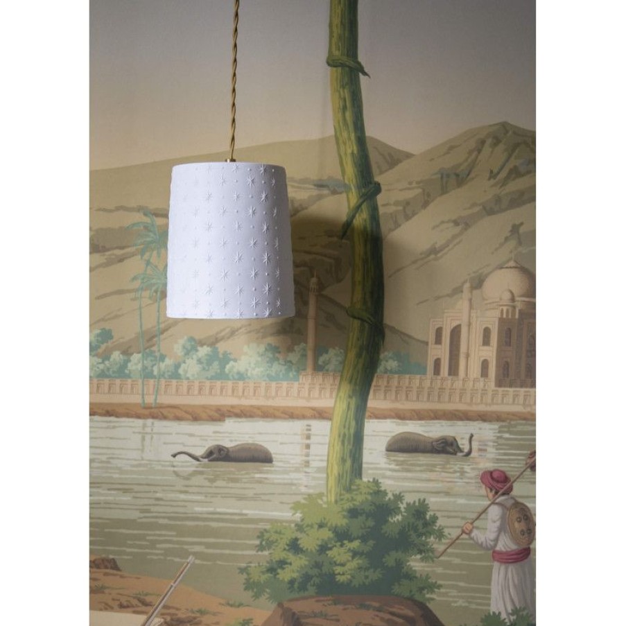 Luminaires Trudeau | Grande Suspension En Porcelaine Blanche Byzance