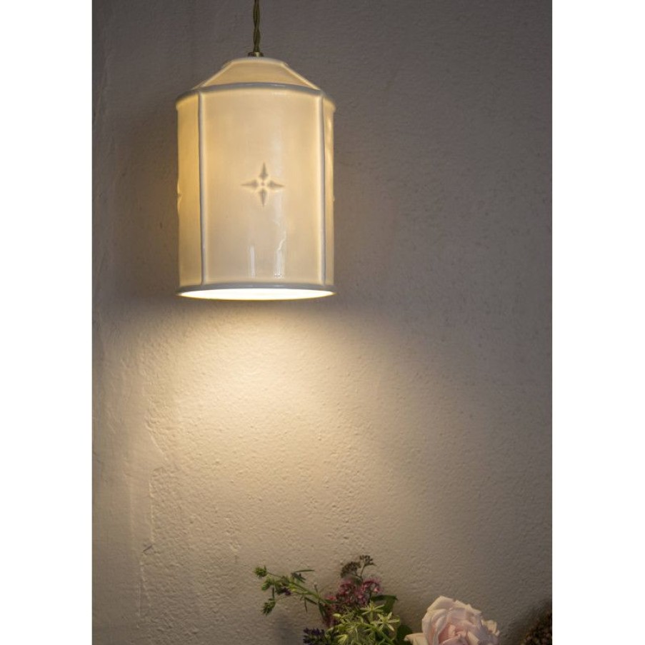 Luminaires Trudeau | Baladeuse En Porcelaine Blanche Lutece